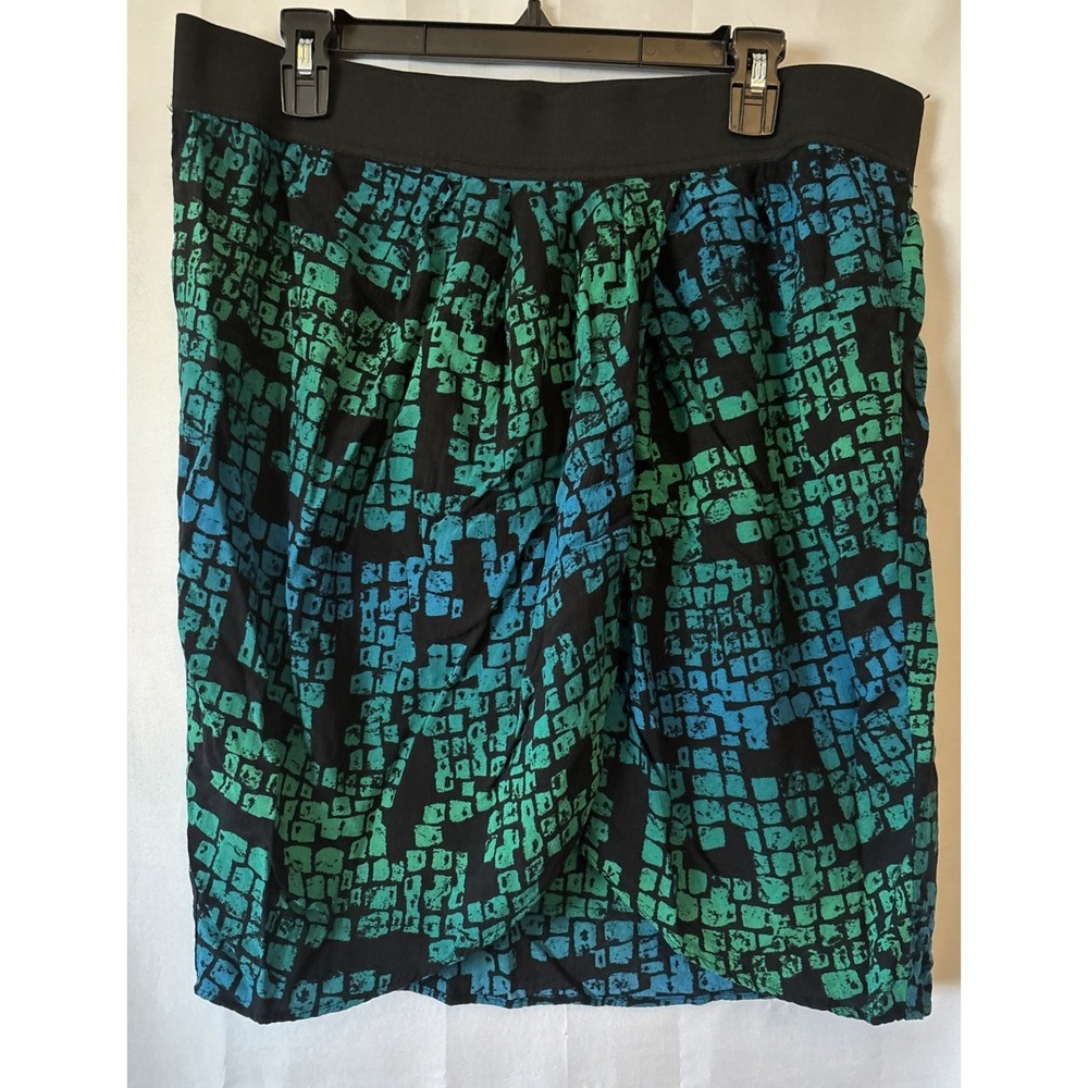 Vintage Mossimo Supply Co Skirt Womens 2XL Faux Wrap ElasticWaist Mini Gypsy Y2K